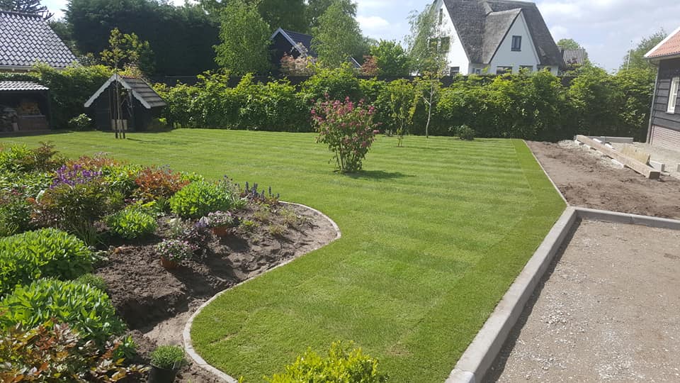 Afgewerkte tuin